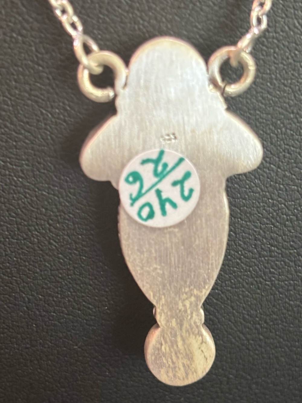 Turquoise and Palomino Sterling Silver Pendant Necklace NWOT - Picture 4 of 4